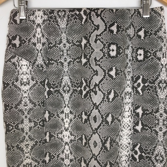 Marc New York Snakeskin Python Mini Skirt Women’s Size S Gray - Picture 2 of 11